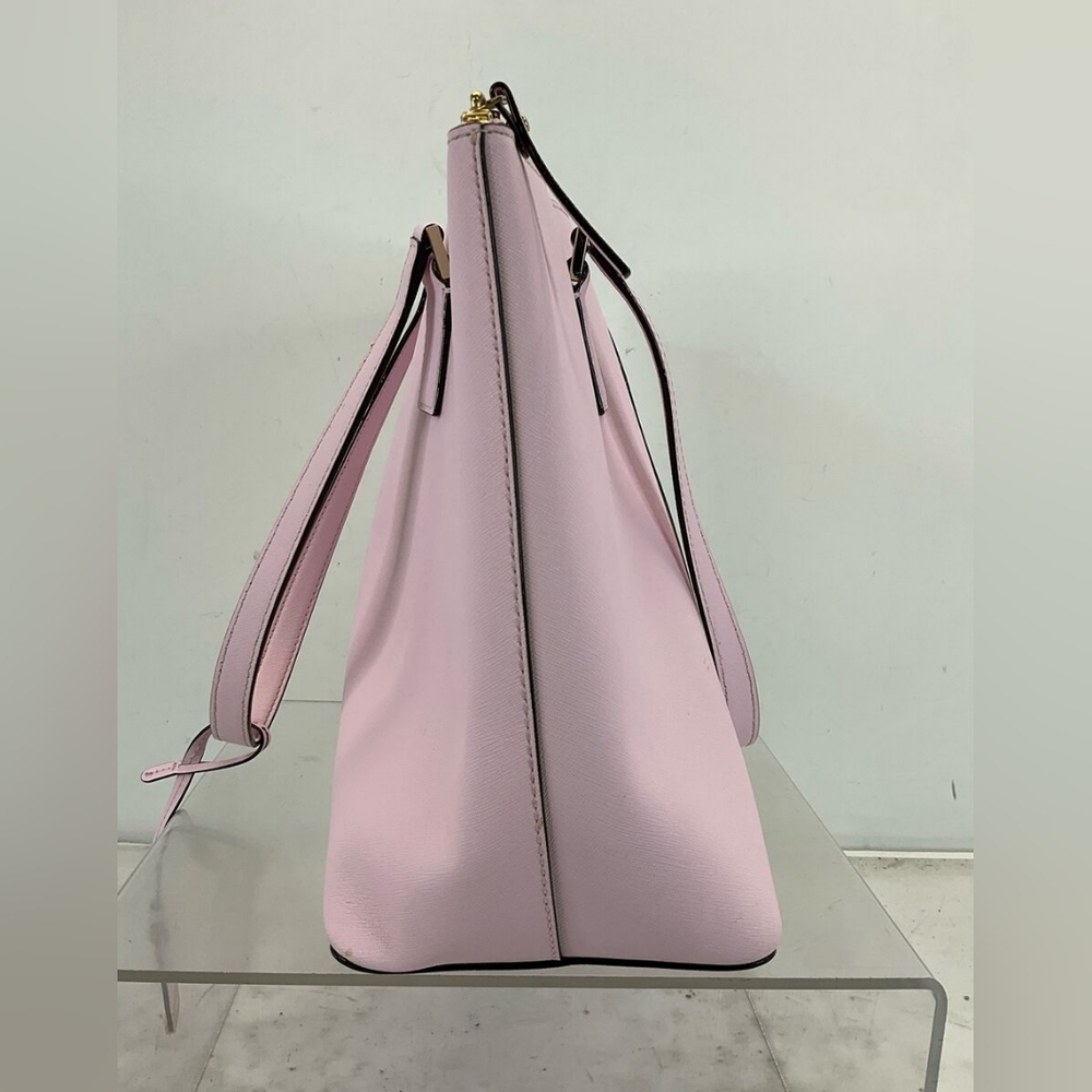 Kate Spade Orchid Blush pink Saffiano Leather Top Zip Shoulder Tote Handbag - Picture 5 of 8